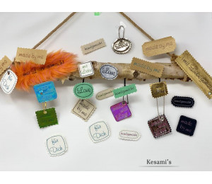 Stickserie - 95 Handmade Tags Labels